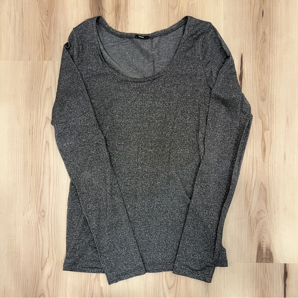 Tezenis Sparkly Scoopneck Long Sleeve Top Size Small/Medium